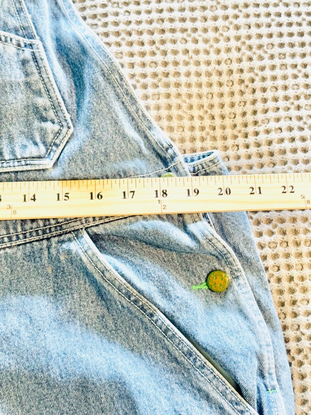 Vintage 90s OshKosh B’Gosh Denim Overalls Mens 40x30.5 Bib GorpCore Costume USA - Picture 12 of 12